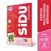 SIDU KERTAS HVS A4 80 GRAM WARNA IT170 PINK/ IT 170 PINK SIDU SPECTRA