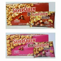 Coklat Silverqueen Bites Almonds/ Cashew Box (12 pack @ 35gr) Terlaris