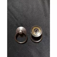 handle / ring pull / tarikan laci kuningan antik motif anting 02