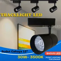 LAMPU SOROT LED REL LAMPU LED TRACK LIGHT SPOTLIGHT 25W 25 WATT- HITAM