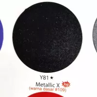 Y81 Metallic X SAMURAI cat semprot hitam metalik