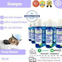 SEBAZOLE Shampo Kucing Anjing Anti Jamur Virbac Sebazole Repack 30 ml
