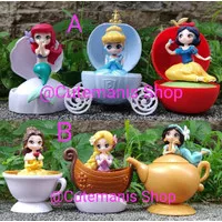 Figure Princess Belle,Ariel,Jasmine,Snow white,Cinderella,Set Isi 3