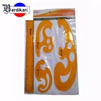 Penggaris Butterfly 4pcs French Curve Drawing Set / Pola Jahit BT-740