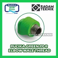 Rucika Elbow 20 mm Drat Luar 1/2" KDL Keni Knee Male PPR Green