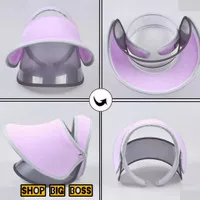 Topi golf wanita korea visor anti ultra violet import -ungu muda-