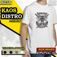 Kaos Baju T-Shirt Distro Pria Cowok Keren Samurai Sword Army Cowo KZ58