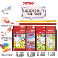 Pensil Warna Joyko Superior Quality Color Pencil Isi 12 / 24 / 36 / 48