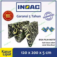 kasur busa inoac lipat 4 ukuran 200x120x5 cm