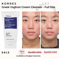 KORRES GREEK YOGHURT FOAMING CREAM CLEANSER / budget cosmetic