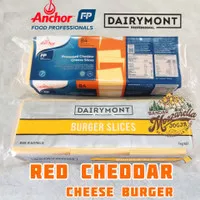 Red Cheddar Anchor Dairymont Red chedar keju burger slice