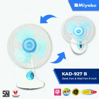 Miyako KAD-927-B Kipas Angin Meja Dinding 9 Inch Desk Wall Fan 2 In 1