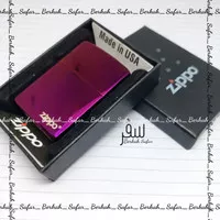 Korek Api Zp Dark Purple Ungu Ice Glossy Logo Premium Lighter Original