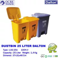 Dustbin Tong Tempat Sampah 25 Liter dan Pedal Dalton