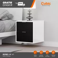Cubic Meja Nakas Floating Minimalis / Bedside Table Kamar / MOBO NK 41
