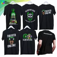 Kaos Gojek Driver Ojol Cotton Combed 30s Hitam