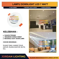Lampu Downlight LED Spotlight 7 Watt 7W Putih Kuning Warm White 220V