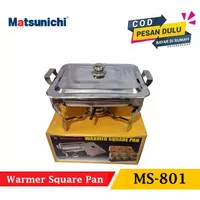 Warmer Square Pan Matsunichi Warmer Jumbo Pan Stove Prasmanan Kotak