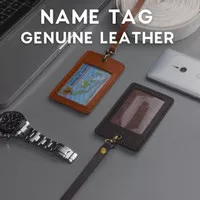 name tag id card holder tempat kartu kulit asli genuine leather sikile