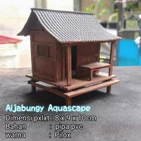 MINIATUR RUMAH Panggung untuk Aquascape/paludarium/terrarium bahan pvc