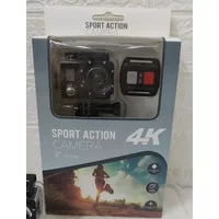 action camera sportcam 4k 2 lcd kamera sport Cam 2 Layar +REMOTE