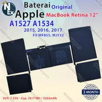 Baterai APPLE Macbook A1527, A1534 Macbook Pro Retina Display 12"
