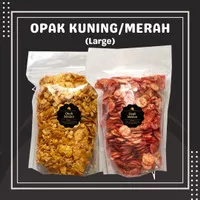 Opak Medan (L) 400gr / Opak Merah Kuning Snack Cemilan Pedas Manis