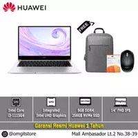 HUAWEI MateBook D14 i3-1115G4 8GB 256GB SSD NVMe 14" FHD IPS W11