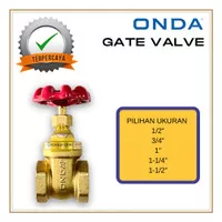 Stop Keran Kran Gate Valve 1/2 3/4 1 1-1/4 1-1/2 - Onda