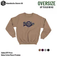 Sweater Crewneck Oversize Pria Wanita Unisex Cotton Fleece Premium