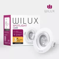 Lampu LED Spotlight Wilux - 3 Watt 2700K Kuning - 3W Panel Sorot