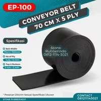 Karet Conveyor Belt 70 cm x 5 Ply ( 10mm ) Rubber BW 700mm Original