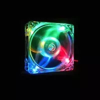 Fan Casing 8cm Transparan Led Rgb / Fan Case 8 cm Transparan