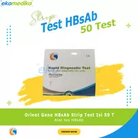 Orient Gene* HBsAb Strip Test Serum/Plasma Orient isi 50