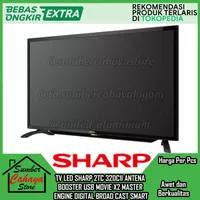 SHARP AQUOS LED 32 Inch DIGITAL 2T C32DC1i TV HD Panel TELEVISI SMART