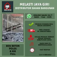 besi beton 8 mm FULL - BESI BETON polos 8 mm FULL