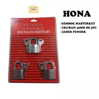 Gembok Master Key 3 pcs 40 mm BR403 HONA