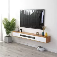 Rak tv dinding minimalis floating 3 pintu, #P150/120/100cm L.25cm T.20