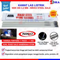 Kawat Las Nikko NSN 308 3,2mm x 350mm Stainless 1KG