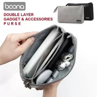 [BAONA] DOUBLE Layer ACCESSORIES Digital PURSE Tas Travel Accessories