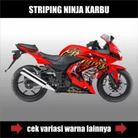 STRIPING MOTOR NINJA KARBU DECAL STIKER KAWASAKI NINJA 250 KARBURATOR