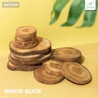 Wood Slice / Tatakan Gelas Coaster Jati | Props Properti Foto Produk
