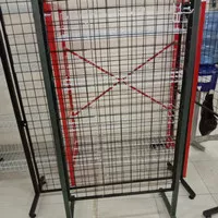 Rak Bingkai Mundo 100cm x 60cm + Kaki Tiang Rak Display Aksesoris