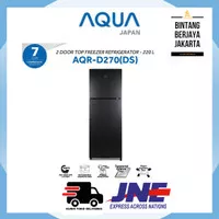 AQUA JAPAN Kulkas 2 Pintu AQR-D270 (DS) - 220 L COSMETIK BOX AQR D270