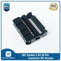 IDC SOCKET 16 Pin - Socket IDC 16P - Connector IDC 16Pin 2.54 Female