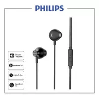 Philips TAUE101BK Earphone With Mic / TAUE 101 / 101BK