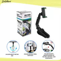 Stand Holder HP Jepit Mobil HD58 Cocok Buat Vlog Tongsis HP Lazypod