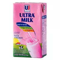 Ultra Susu UHT 125ml Strawberry / Susu Ultra UHT 125ml / Susu UHT