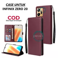 Flip Wallet FOR INFINIX ZERO 20 casing standing cover case handphone