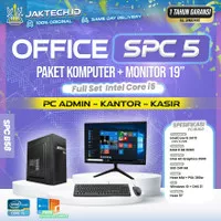 PC Rakitan Core i5 + Monitor 19" / RAM 8 GB / SSD / PC ADMIN KANTOR